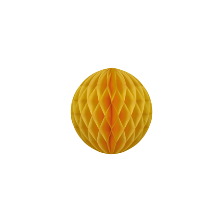 Boule jaune moutarde papier - Diam. 12cm