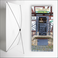 Kakemono Allemagne 3 - 180 x 80 cm - Toile M1 avec structure X- Banner