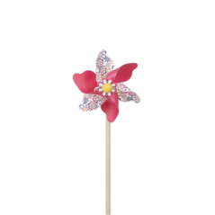 Moulin à vent PVC (4 coloris assortis)  H.37 cm