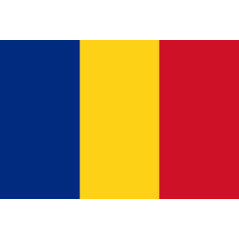 Drapeau Roumanie - tissu - 60 x 90cm