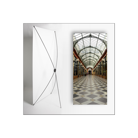 Kakemono belle epoque 1 - 180 x 80 cm - Toile M1 avec structure  X- Banner