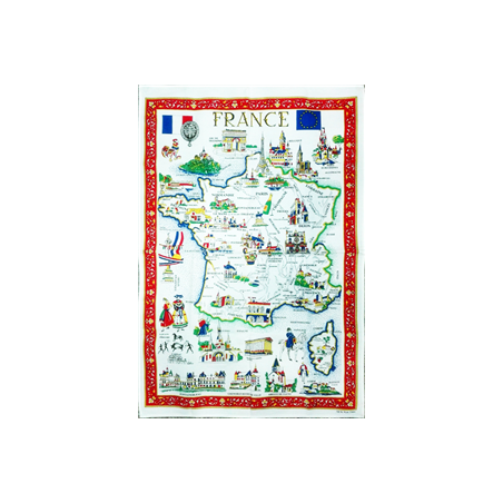 Tissu Imprimé France  - Coton - 55 x 88 cm