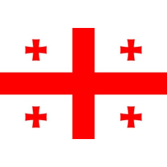 Drapeau Géorgie - tissu - 60 x 90cm