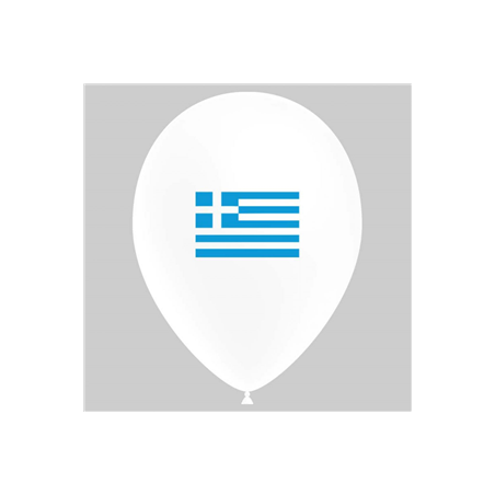 Ballon drapeau Grèce x10 - Diam. 29cm