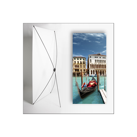 Kakemono Venise gondole - 180 x 80 cm sur Toile M1 avec structure  X- Banner