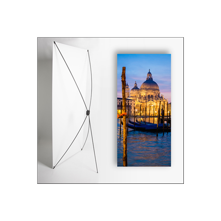Kakemono Venise 2 - 180 x 80 cm sur Toile M1 avec structure  X- Banner