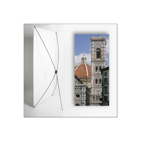 Kakemono Italie Monument - 180 x 80 cm sur Toile M1 avec structure X- Banner