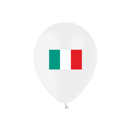 Ballon drapeau Italie x5 - Diam. 29cm