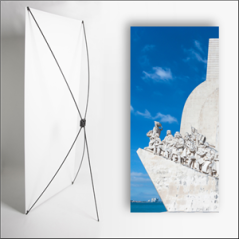 Kakemono Portugal Monument - 180 x 80 cm - Toile M1 avec structure  X- Banner