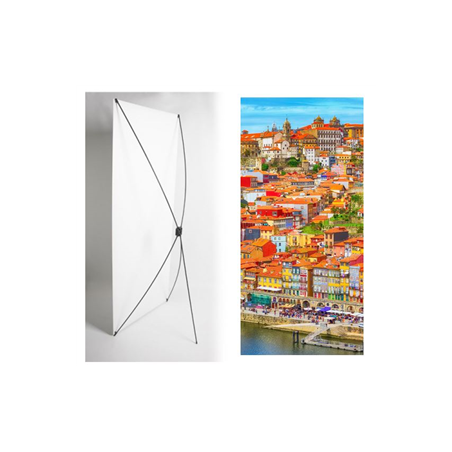 Kakemono Portugal Vieux Porto 180 x 80cm - Toile M1 avec structure X-Banner