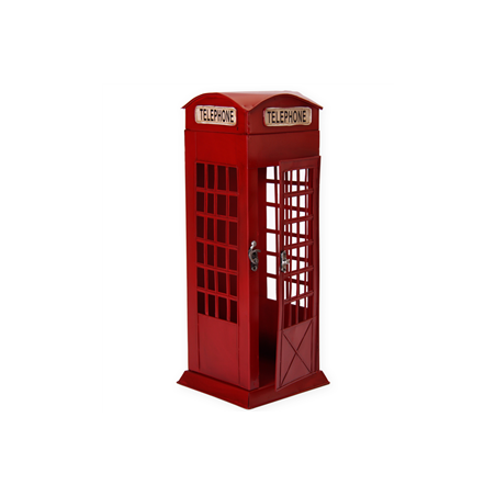 Cabine Téléphonique - métal - H. 42cm