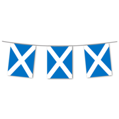 Guirlande drapeaux Écosse 10 fanions 20 x 30cm - papier Long. 420cm