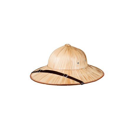 Chapeau Safari naturel - taille adulte - Haut. 13cm Diam. 38cm