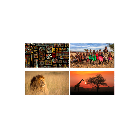 Mobiles Afrique x4 - carton - 27 x 49cm