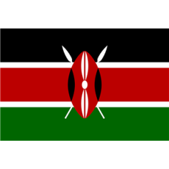 Drapeau Kenya - tissu - 90 x 150cm