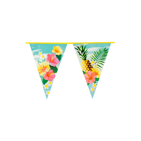 Guirlande Paradise fanions 44 x 28cm - PLASTIQUELong. 6m
