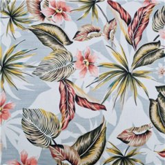 Tissu à fleurs californien en coton / Larg. 140 cm