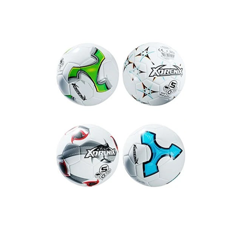 Ballon de foot  PVC non gonflé - Diam. 22cm  (4 modèles assortis)