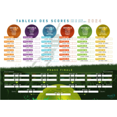 Tableau de scores 2024 - 39 x 55 cm