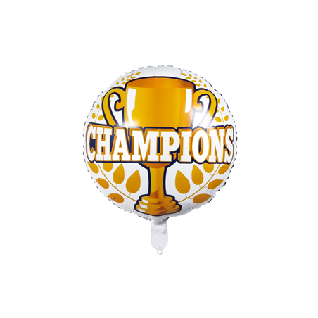 Ballon mylar 'Champions' - Diam. 45cm