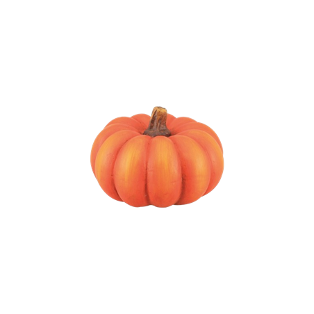 Citrouille orange en terre cuite 13 x 13 x 9,5cm