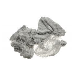 Tissu lambeaux gris clair - 76cm x 6m