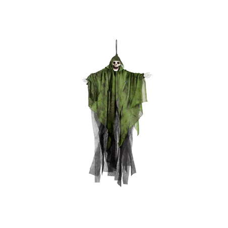 Fantôme suspendu tête de mort / Hauteur 65 cm (3 couleurs possibles)