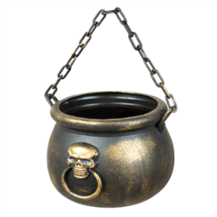 Chaudron magique effet bronze - 13 x 19cm