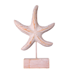 Étoile de mer en bois peint 28 x 19,5cm