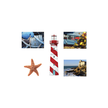 Mobiles Mer x5 - carton - 35 x 26cm