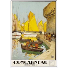 Affiche Bretagne Concarneau - 50 x 70cm