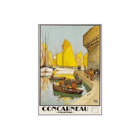 Affiche Bretagne Concarneau - 50 x 70cm