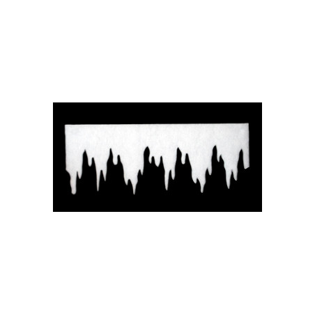 Frise stalactite - ouate - 475 x 35cm