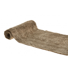 Chemin de table fourrure naturelle 30cm x 3m