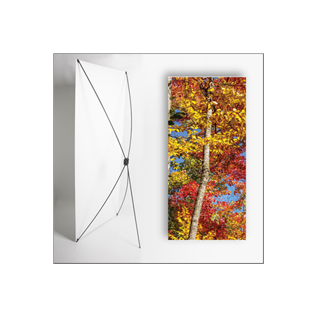 Kakemono Canada erable  - 180 x 80 cm sur Toile M1 avec structure  X- Banner