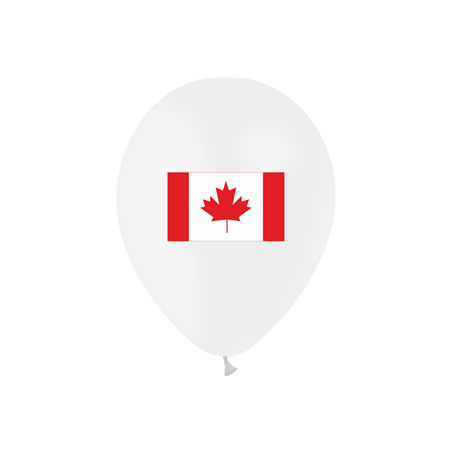 Ballon drapeau Canada x10 - Diam. 29cm