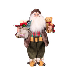 Pere Noel Ours / Cadeau Hauteur 61 cm
