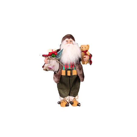 Pere Noel Ours / Cadeau Hauteur 61 cm