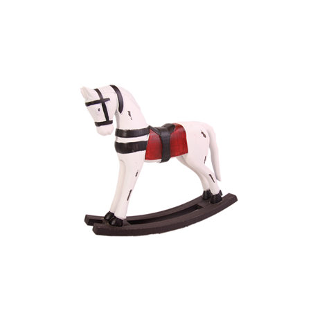 Cheval en bois à bascule - Bois - Haut 34cm