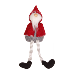 Père Noël Bonnet  et  Longue Barbe (Cape Rouge - assis) 12 x 10 x 42