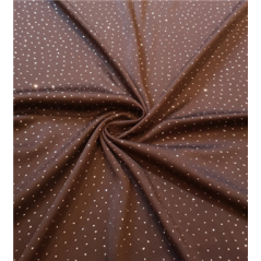 Tissu noir paillettes argent polyester - coupe de 2m - Larg. 150cm