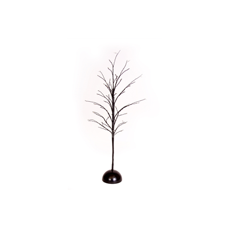 Sapin LED noir à piles - Haut 60cm (piles non fournies - 3 LR6)