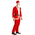 Costume de Père Noel mixte - polyester - taille unique