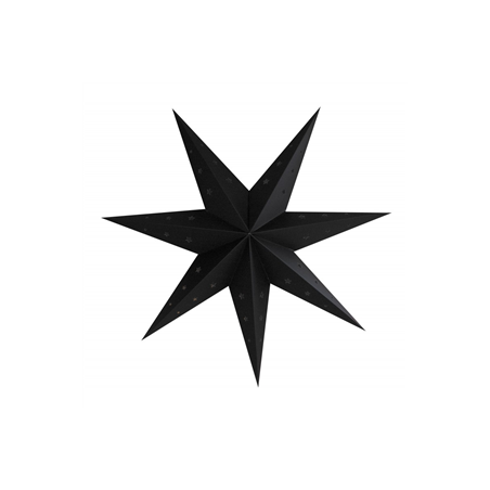 Lanterne étoile noire carton - Diam. 70cm