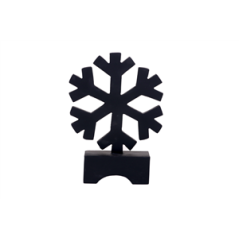 Flocon noir - Bois - Diam 13cm