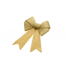Nœud Or paillettes étoiles 22 x 39cm