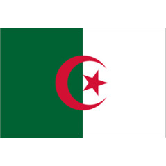 Drapeau Algérie - tissu - 90 x 150cm