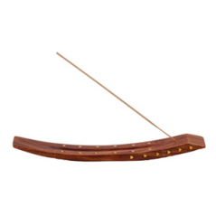 Porte encens en bois - Long. 25cm