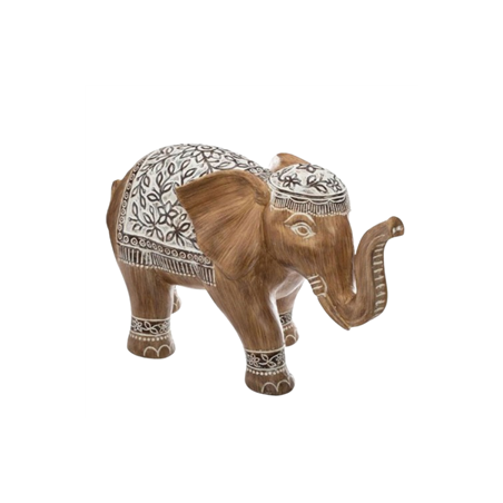 Statuette en Résine Eléphant Mandala L. 15,8 x l. 7,5 x H. 11,5 cm