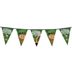 Guirlande Saint Patrick fanions 45 x 30cm - PLASTIQUELong. 8m